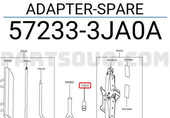 Nissan 572333JA0A ADAPTER-SPARE