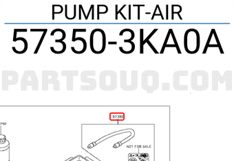 Nissan 573503KA0A PUMP KIT-AIR