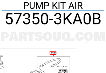 Nissan 573503KA0B PUMP KIT AIR