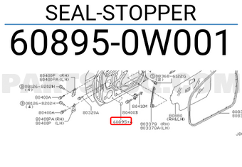 Nissan 608950W001 SEAL-STOPPER