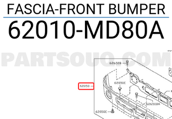 Nissan 62010MD80A FASCIA-FRONT BUMPER