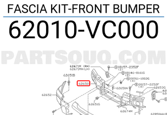 Nissan 62010VC000 FASCIA KIT-FRONT BUMPER