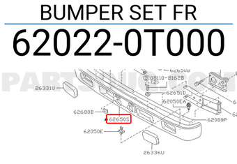 Nissan 620220T000 BUMPER SET FR