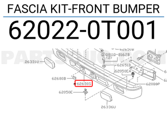 Nissan 620220T001 FASCIA KIT-FRONT BUMPER