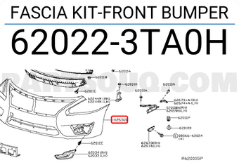 Nissan 620223TA0H FASCIA KIT-FRONT BUMPER