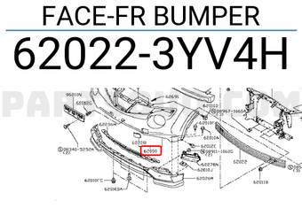 Nissan 620223YV4H FACE-FR BUMPER