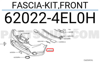 Nissan 620224EL0H FASCIA-KIT,FRONT