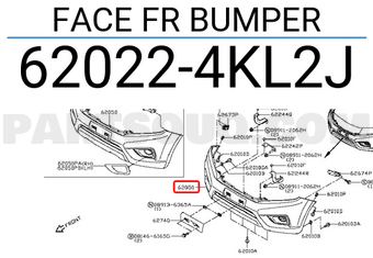 Nissan 620224KL2J FACE FR BUMPER