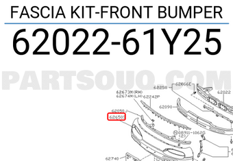 Nissan 6202261Y25 FASCIA KIT-FRONT BUMPER