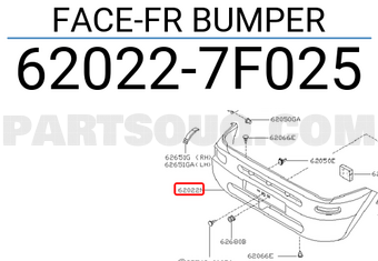 Nissan 620227F025 FACE-FR BUMPER