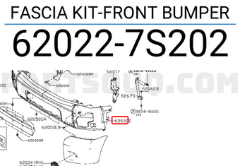 Nissan 620227S202 FASCIA KIT-FRONT BUMPER