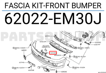 Nissan 62022EM30J FASCIA KIT-FRONT BUMPER