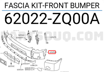 Nissan 62022ZQ00A FASCIA KIT-FRONT BUMPER