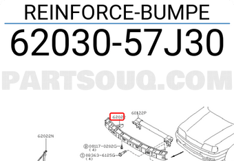Nissan 6203057J30 REINFORCE-BUMPE