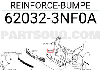 Nissan 620323NF0A REINFORCE-BUMPE
