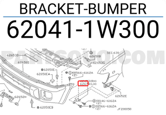 Nissan 620411W300 BRACKET-BUMPER