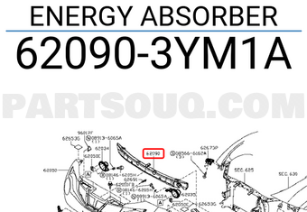 Nissan 620903YM1A ENERGY ABSORBER