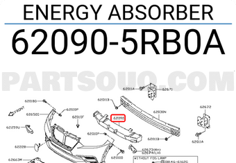 Nissan 620905RB0A ENERGY ABSORBER