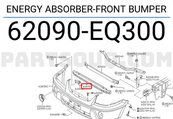 Nissan 62090EQ300 ENERGY ABSORBER-FRONT BUMPER