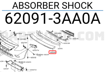Nissan 620913AA0A ABSORBER SHOCK