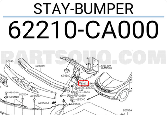 Nissan 62210CA000 STAY-BUMPER