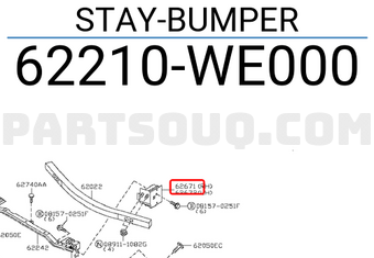 Nissan 62210WE000 STAY-BUMPER