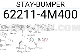 Nissan 622114M400 STAY-BUMPER
