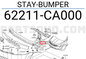 Nissan 62211CA000 STAY-BUMPER