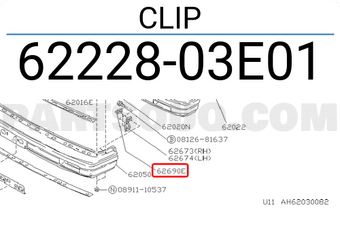 Nissan 6222803E01 CLIP