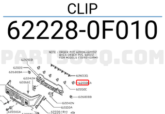 Nissan 622280F010 CLIP