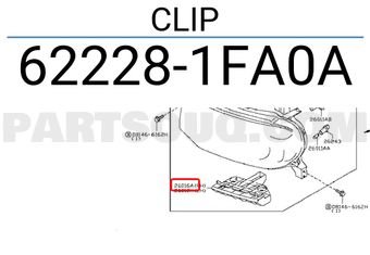 Nissan 622281FA0A CLIP