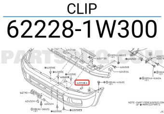Nissan 622281W300 CLIP