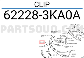 Nissan 622283KA0A CLIP