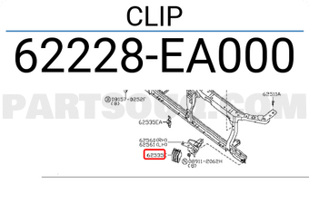 Nissan 62228EA000 CLIP