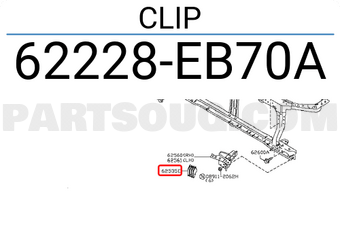 Nissan 62228EB70A CLIP