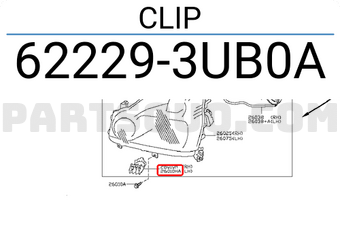 Nissan 622293UB0A CLIP