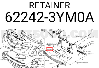 Nissan 622423YM0A RETAINER