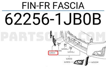 Nissan 622561JB0B FIN-FR FASCIA