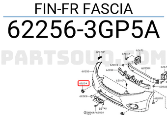 Nissan 622563GP5A FIN-FR FASCIA