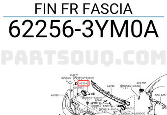 Nissan 622563YM0A FIN FR FASCIA