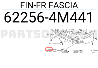 Nissan 622564M441 FIN-FR FASCIA