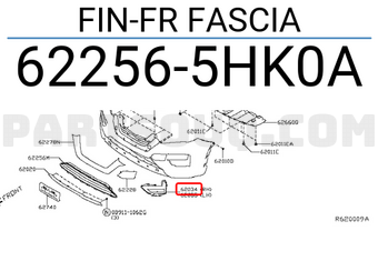 Nissan 622565HK0A FIN-FR FASCIA