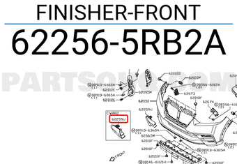 Nissan 622565RB2A FINISHER-FRONT