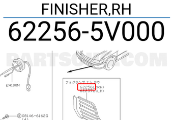 Nissan 622565V000 FINISHER,RH