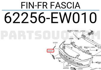 Nissan 62256EW010 FIN-FR FASCIA