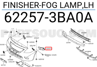 Nissan 622573BA0A FINISHER-FOG LAMP,LH