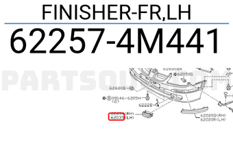 Nissan 622574M441 FINISHER-FR,LH