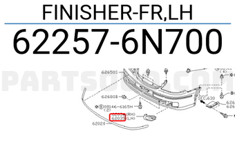 Nissan 622576N700 FINISHER-FR,LH
