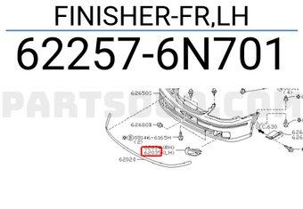 Nissan 622576N701 FINISHER-FR,LH