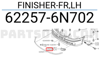 Nissan 622576N702 FINISHER-FR,LH